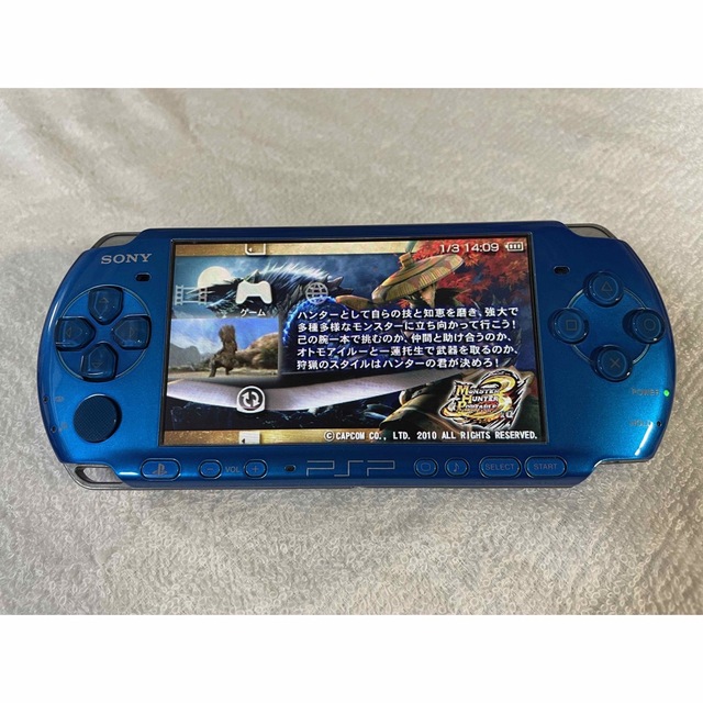 PlayStation Portable - ☆ほぼ新品☆ PSP-3000 バイブラントブルーの