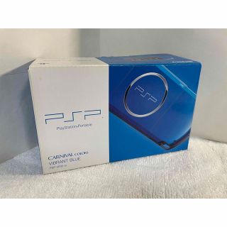 プレイステーションポータブル(PlayStation Portable)の☆ほぼ新品☆ PSP-3000  バイブラントブルー(携帯用ゲーム機本体)