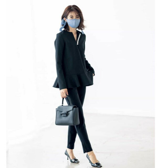YOKO CHAN - Long-sleeve A-line Blouse パールAラインブラウスの通販