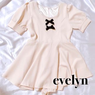 エブリン(evelyn)のevelyn × まえのん コラボロンパース(ミニワンピース)