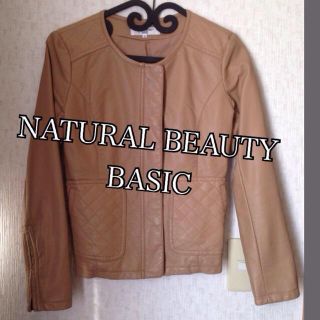 ナチュラルビューティーベーシック(NATURAL BEAUTY BASIC)のレザージャケット(ブルゾン)