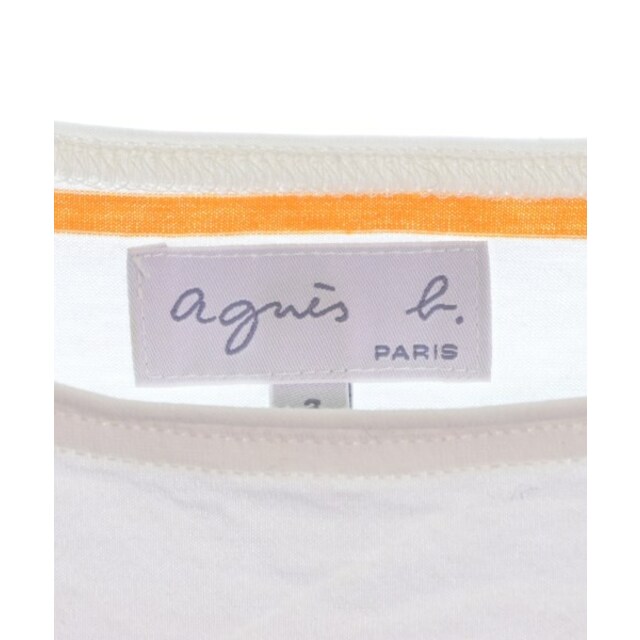 agnes b.(アニエスベー)のAgnes b. Tシャツ・カットソー 3(L位) 白x赤x緑等(ボーダー) 【古着】【中古】 レディースのトップス(カットソー(半袖/袖なし))の商品写真