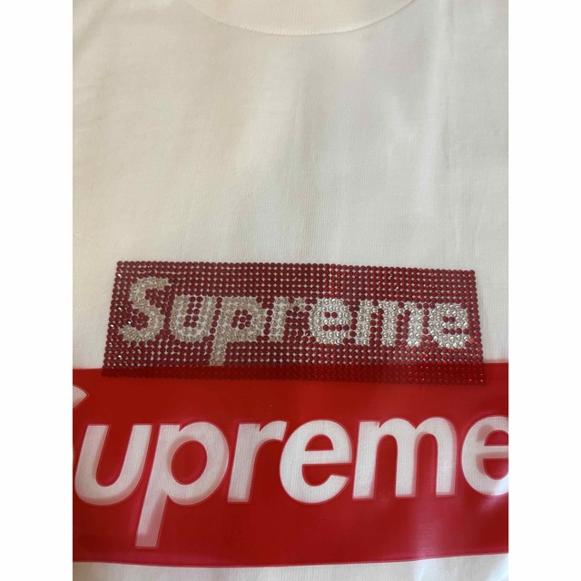 supreme swarovski box logo tee Sサイズ