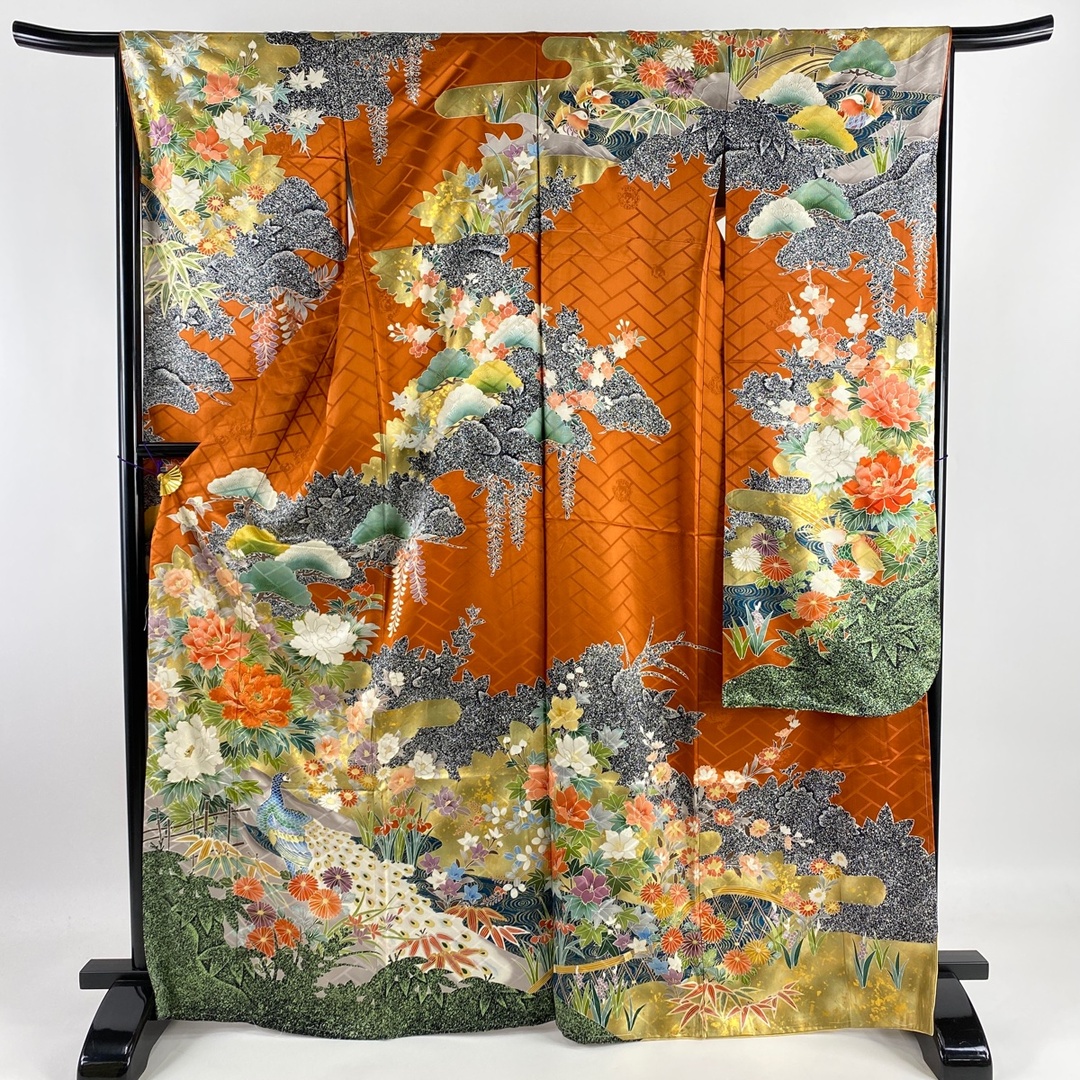 振袖 美品 秀品 167cm 67cm 正絹 - 着物