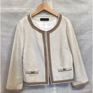 ユナイテッドアローズグリーンレーベルリラクシング(UNITED ARROWS green label relaxing)の 美品 グリーンレーベルリラクシング ノーカラージャケット(ノーカラージャケット)