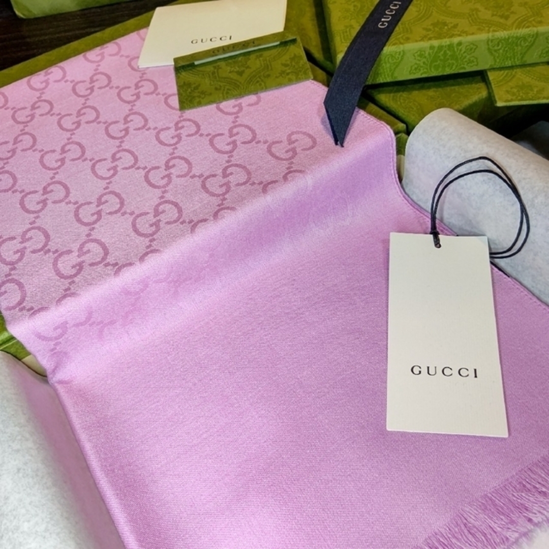 100％の保証 新品箱袋付き ショール 最高級ウール GUCCIマフラー GUCCIマフラー ショール ストール 最高級カシミヤ スカーフ