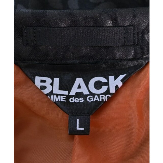 BLACK COMME des GARCONS ジャケット L 黒(総柄)なし光沢