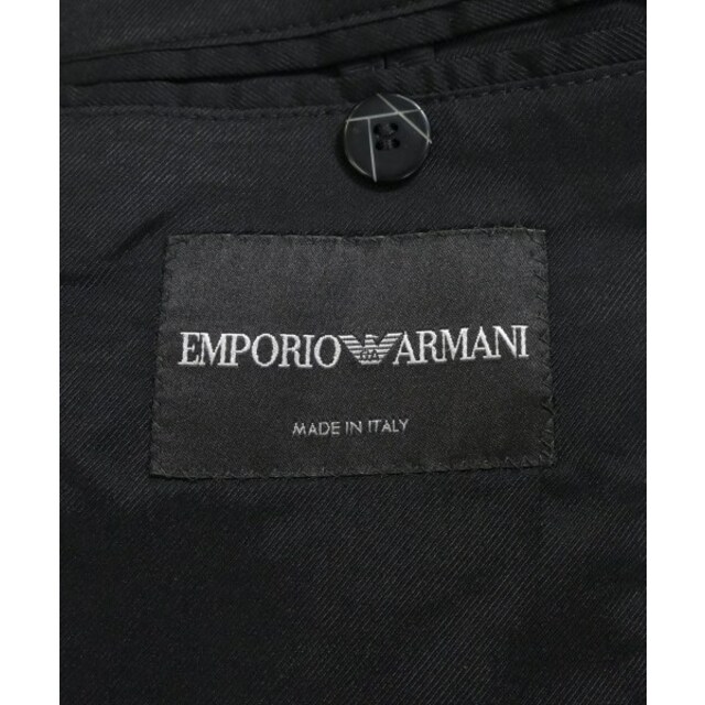 春夏ポケットEMPORIO ARMANI テーラードジャケット 50(XL位) 黒系