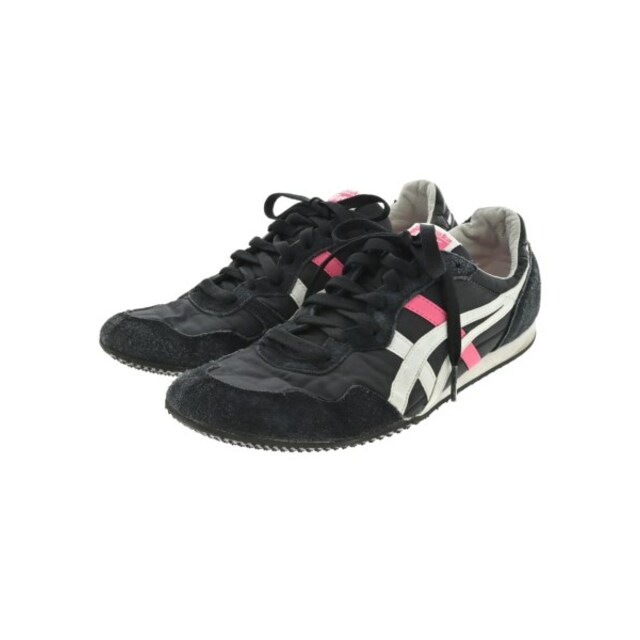 Onitsuka Tiger(オニツカタイガー)のOnitsuka Tiger スニーカー 26.5cm 黒x白xピンク 【古着】【中古】 メンズの靴/シューズ(スニーカー)の商品写真