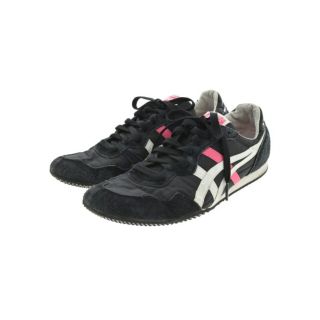 オニツカタイガー(Onitsuka Tiger)のOnitsuka Tiger スニーカー 26.5cm 黒x白xピンク 【古着】【中古】(スニーカー)