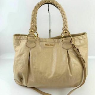 miumiu - MIUMIU ミュウミュウ レザー 2WAY ショルダーバッグ