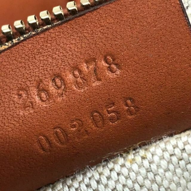 GUCCI グッチ ディアマンテ レザー トートバッグ ポーチ ベージュ