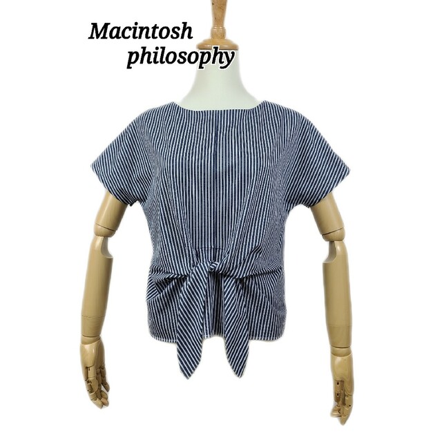 MACKINTOSH PHILOSOPHY(マッキントッシュフィロソフィー)の美品 mackintosh philosophy  プルオーバーブラウス レディースのトップス(シャツ/ブラウス(半袖/袖なし))の商品写真