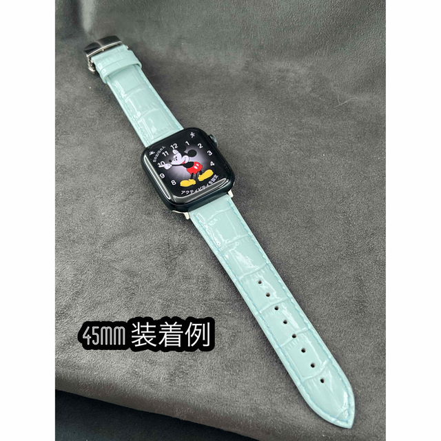 Apple Watch(アップルウォッチ)のアップルウォッチ用　本革牛革レザーベルトDバックル付き メンズの時計(レザーベルト)の商品写真
