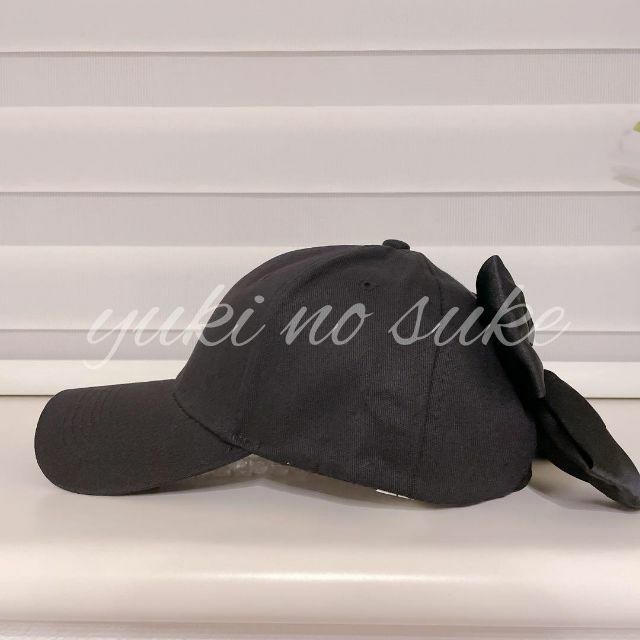 バックリボン キャップ ブラック レディース きれいめ ドノバン マチャット好 レディースの帽子(キャップ)の商品写真