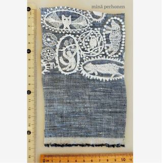 mina perhonen - 6-q ミナペルホネン jungle relief navy(完売色)の
