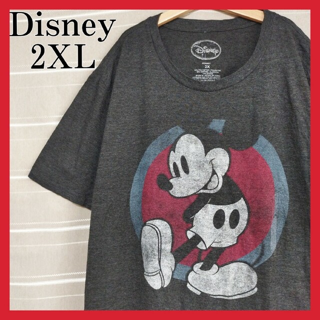 Disney オールドディズニー90sミッキーマウスTシャツ tシャツ2XL半袖