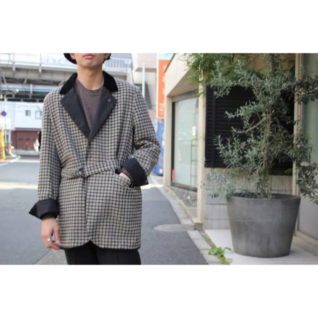 SUNSEA Reversible Network Check Jacket - テーラードジャケット