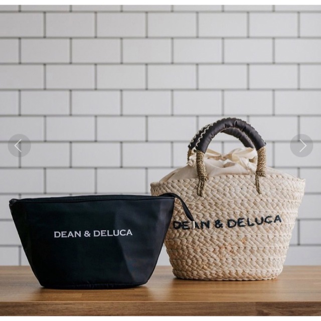 DEAN＆DELUCA×BEAMS COUTURE保冷カゴバッグ小 - かごバッグ/ストローバッグ