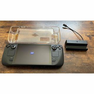 ホワイトブラウン スチームデック steam deck 64GB 純正ドック