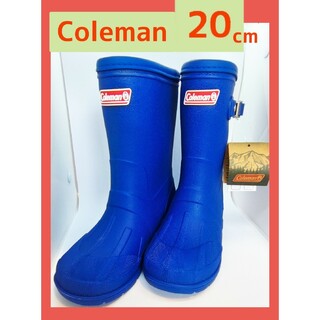 コールマン(Coleman)の新品　２０cm　Coleman　長靴　レインブーツ　キッズ　ブルー　箱無し(長靴/レインシューズ)