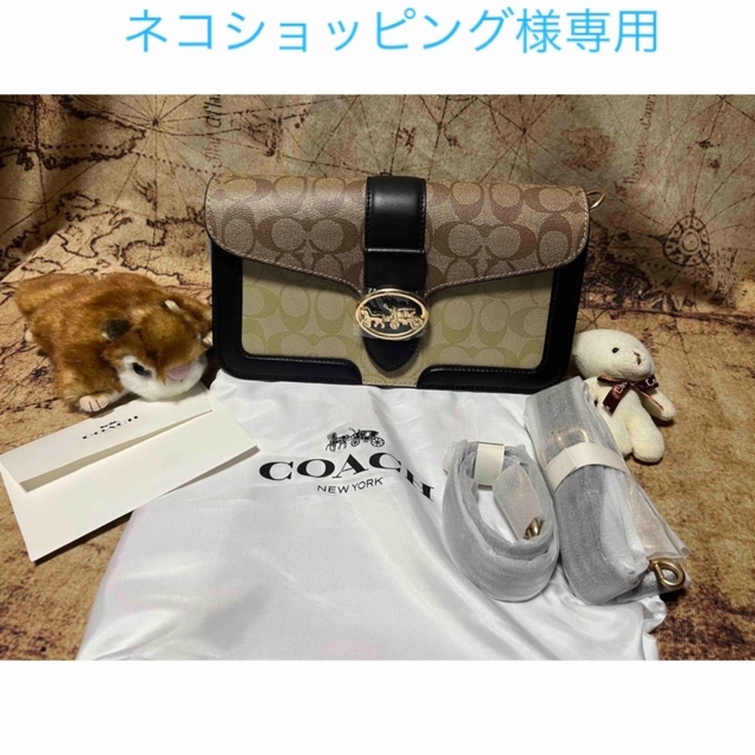 新品　coach  コーチ　シグネチャー 蛇柄 2way  ショルダーバッグ