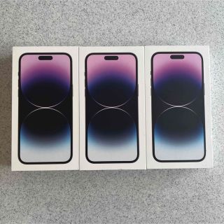 アップル(Apple)のiPhone 14 pro max purple 256GB×3 (スマートフォン本体)