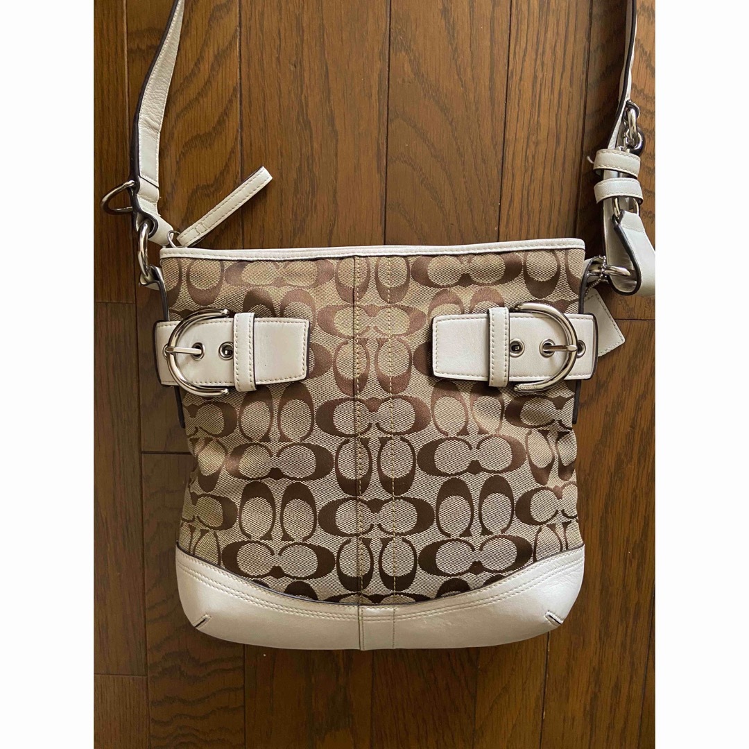 COACH コーチ ハンドバッグ ショルダー シグネチャー レザー　☆