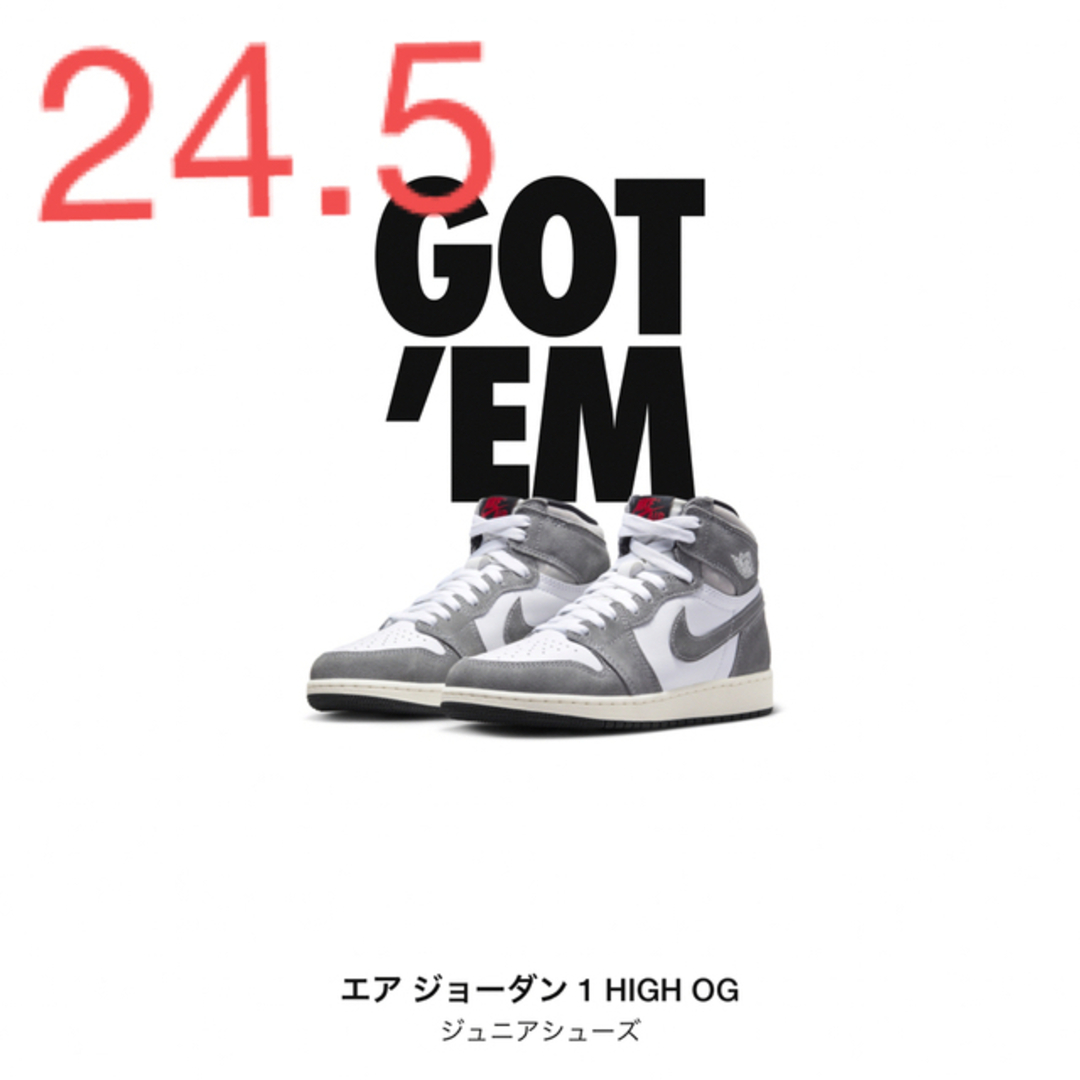 NIKE AIR JORDAN1 HIGH OG 24.5cm ジュニア