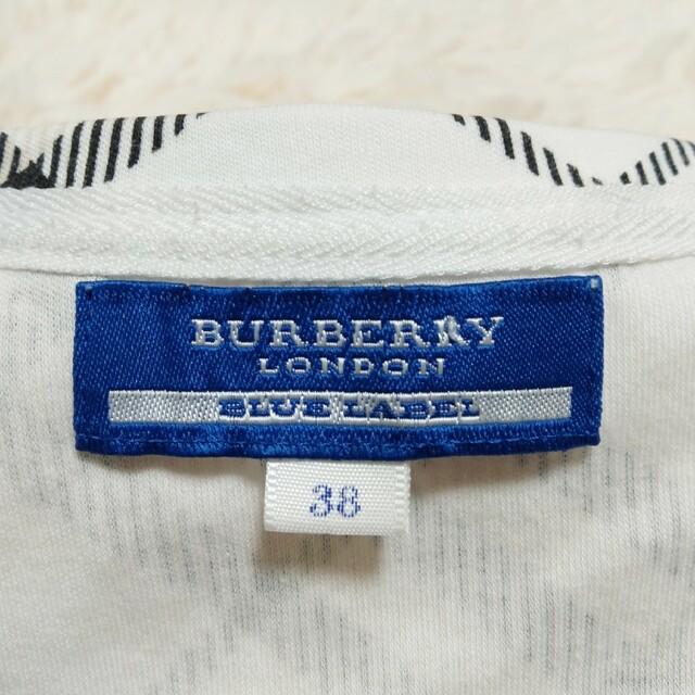 BURBERRY BLUE LABEL(バーバリーブルーレーベル)のBURBERRY　バーバリーブルーレーベル　チュニック　カットソー　チェック柄 レディースのトップス(チュニック)の商品写真