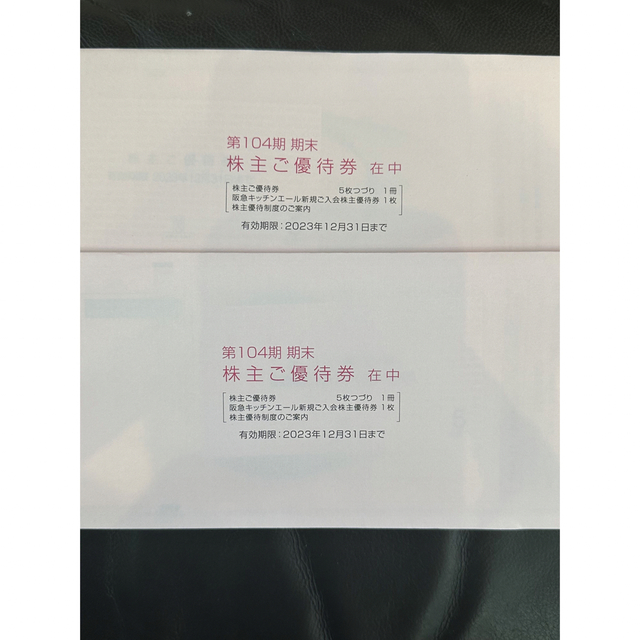 阪急百貨店・阪神百貨店　株主優待券 2冊 チケットの優待券/割引券(ショッピング)の商品写真