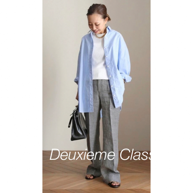 DEUXIEME CLASSE(ドゥーズィエムクラス)のDeuxieme Classe  nova ワイドシャツ レディースのトップス(シャツ/ブラウス(長袖/七分))の商品写真