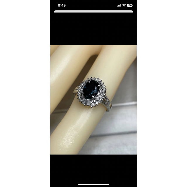 専用JE105★高級 ブルーサファイア1.64ct D0.4ctptリング レディースのアクセサリー(リング(指輪))の商品写真