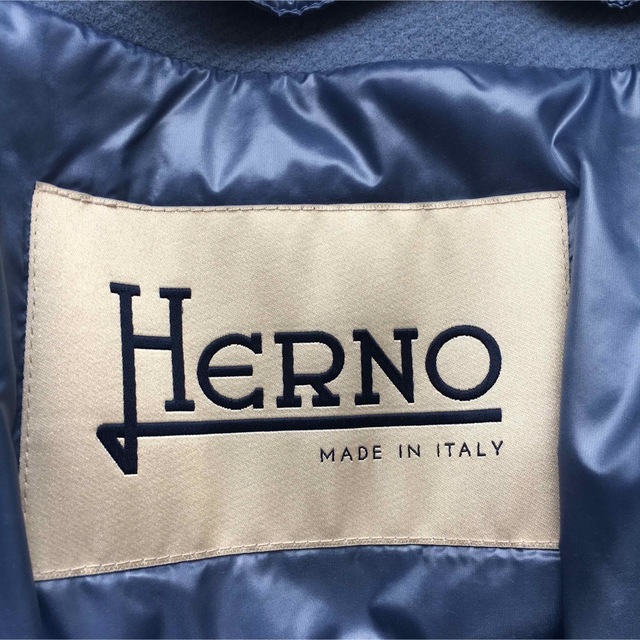 美品 定価24万円 HERNO ヘルノ 近年 ダウン ファー コート