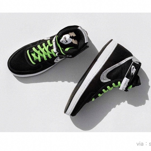 STUSSY(ステューシー)のStussy × Nike Vandal High "Black" メンズの靴/シューズ(スニーカー)の商品写真