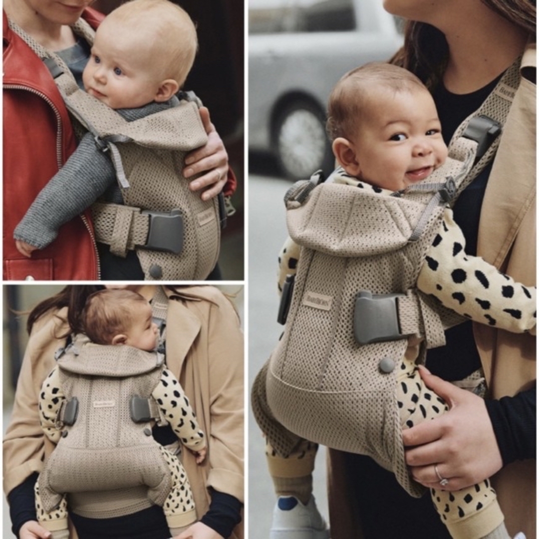 BABYBJORN(ベビービョルン)の【美品】ベビービョルン ゴールド Air KAI ONE 抱っこひも キッズ/ベビー/マタニティの外出/移動用品(抱っこひも/おんぶひも)の商品写真