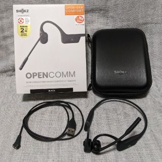 OpenComm Shokz 骨伝導ステレオBluetoothヘッドセット(ヘッドフォン/イヤフォン)