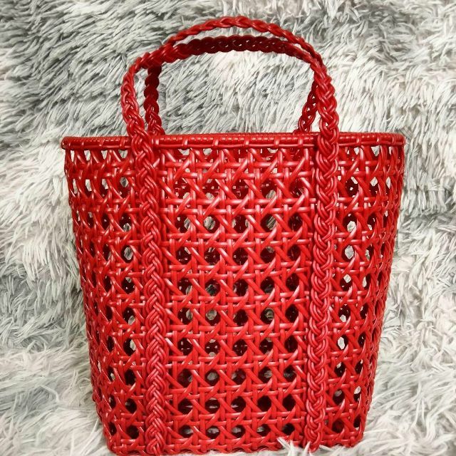 BEMBIEN ベンビエン JOLENE BAG トートバッグ かごバッグ 赤