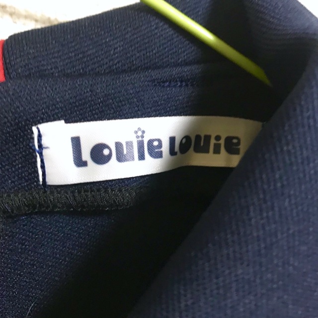 Louie Louie パイピングワンピース (ネイビー×レッド) 2