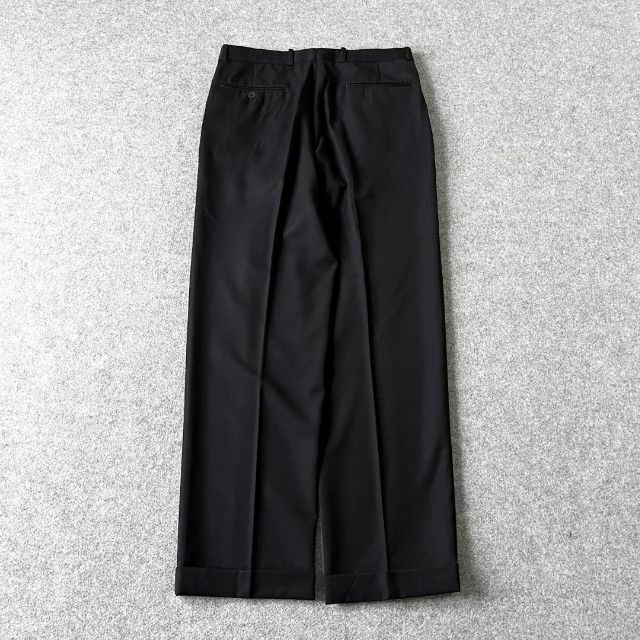 高評価国産 ART VINTAGE - バージンウール 3タック ワイドスラックス