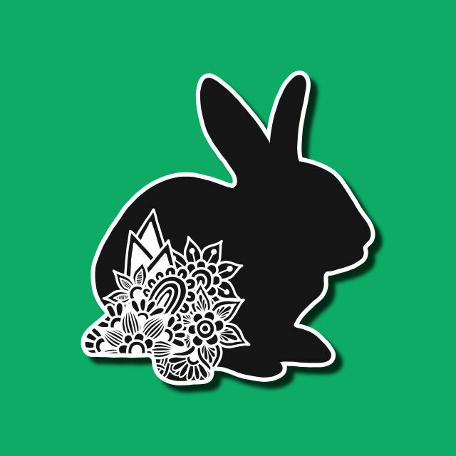 オリジナルステッカー(rabbit) エンタメ/ホビーの美術品/アンティーク(その他)の商品写真