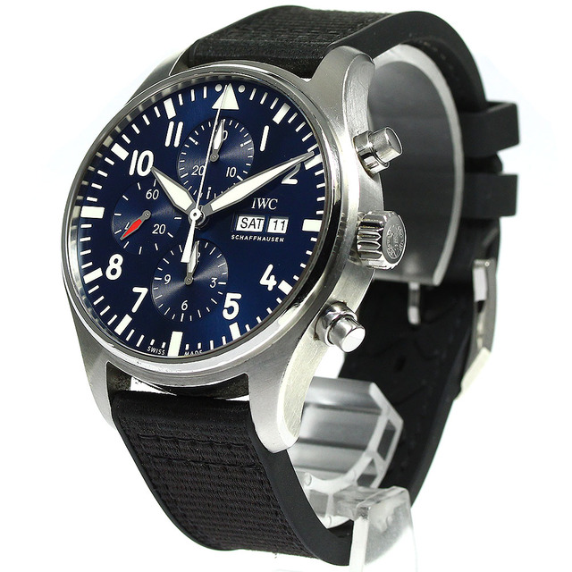 IWC SCHAFFHAUSEN IW377714 パイロットウォッチ プティ プランス クロノグラフ 自動巻き メンズ _754155