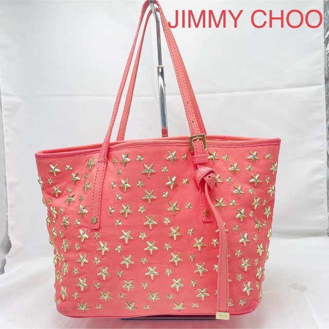 クリアランス卸し売り JIMMY CHOO ジミーチュウ トートバッグ サシャ S