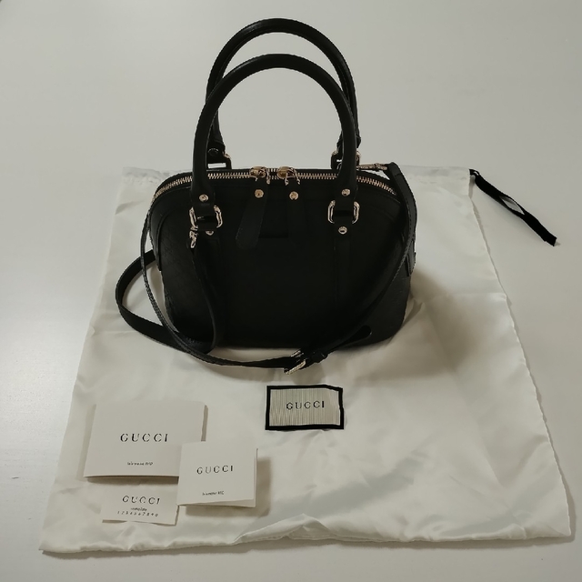 GUCCI - GUCCI マイクロGGバッグ 2WAY ドーム型 ブラックの通販 GUCCI - GUCCI マイクロGGバッグ 2WAY ドーム型 ブラックの通販