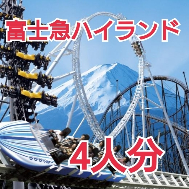 富士急ハイランド株主優待 フリーパス 4名様分 冊子付き✩.*˚の通販 by