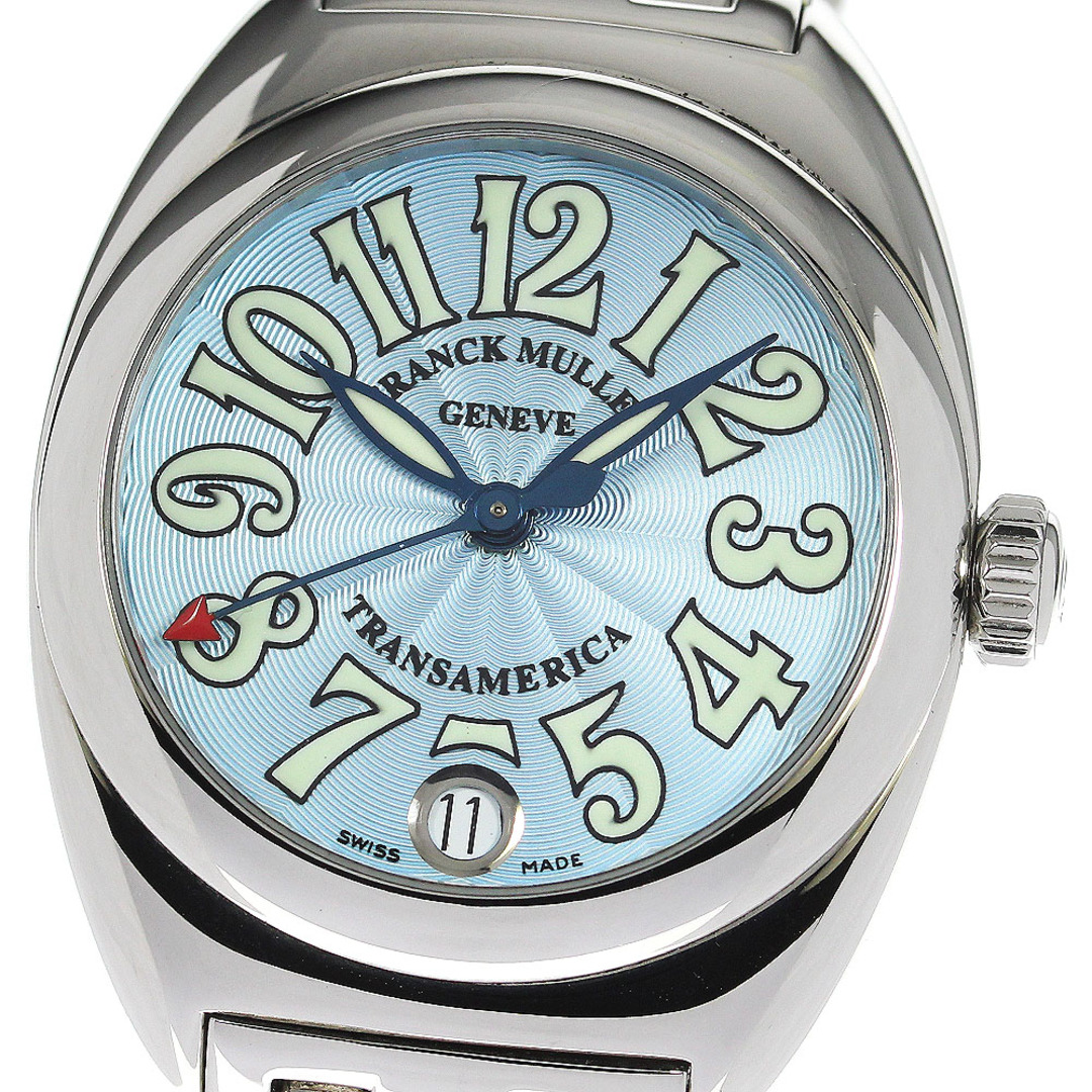 FRANCK MULLER(フランクミュラー)の訳あり フランクミュラー FRANCK MULLER 2000L トランスアメリカ オートクォーツ レディース 保証書付き_754066 レディースのファッション小物(腕時計)の商品写真