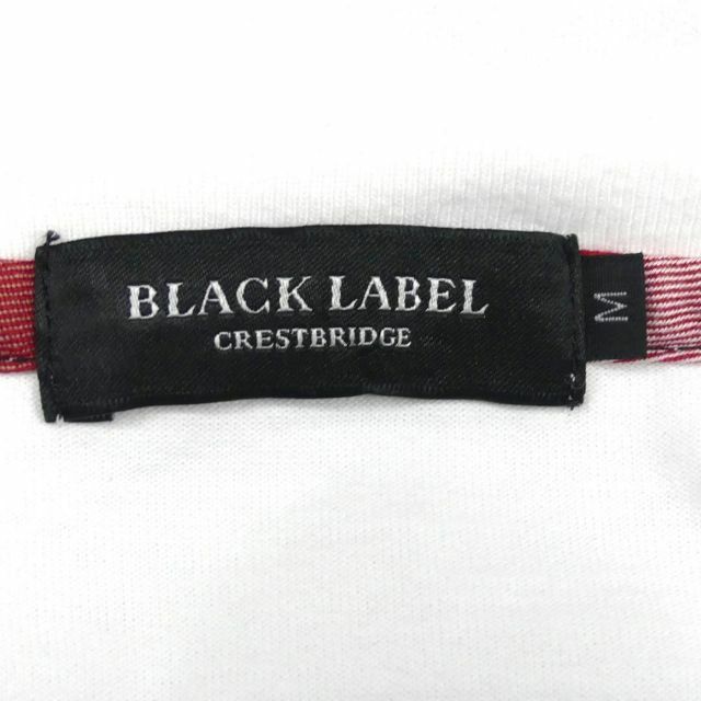 BLACK LABEL CRESTBRIDGE(ブラックレーベルクレストブリッジ)のブラックレーベルクレストブリッジ Tシャツ M カットソー 半袖 白 JJ356 メンズのトップス(Tシャツ/カットソー(半袖/袖なし))の商品写真