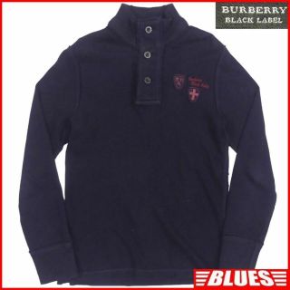 バーバリーブラックレーベル(BURBERRY BLACK LABEL)の廃盤 バーバリーブラックレーベル M スウェット ネイビー 紺 TY2430(スウェット)