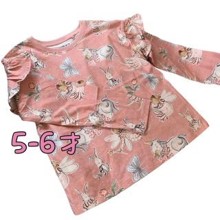 ネクスト(NEXT)の●未使用●5-6才　ピンク　ユニコーン　フェアリー　フリル袖　ロンT(Tシャツ/カットソー)