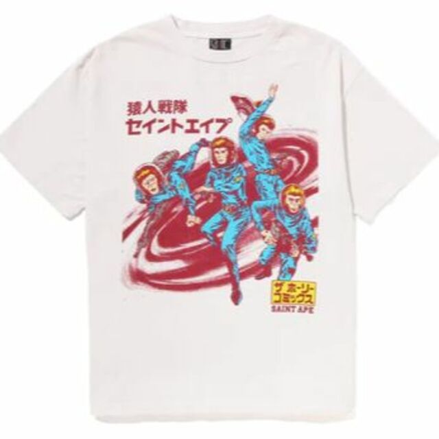 BAPE X SAINT MICHAEL APE SQUADRON TEE アウトレット激安 トップス
